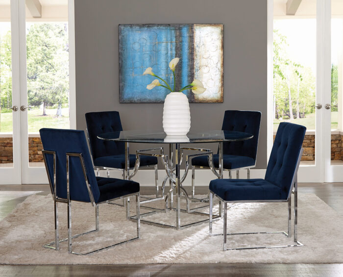 Latest Metal SS Base Dining Table in Karachi