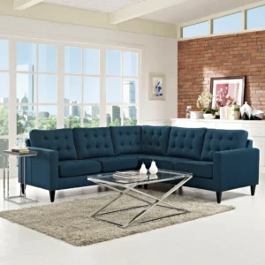 Beautiful Tufted L-Shape Sofa Set Design in Karachi
