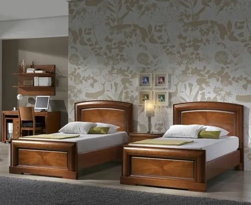 Buy Simple Wooden Single Bed Set online in Karachi Pakistan.