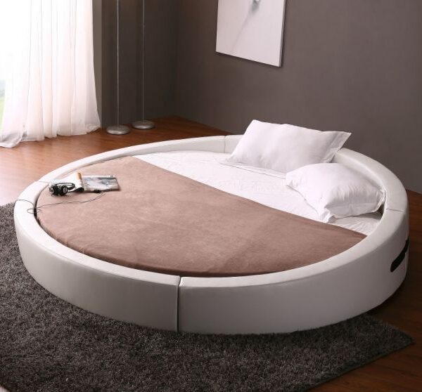 Buy Simple Round Beds Design online in Karachi Pakistan. Beds.