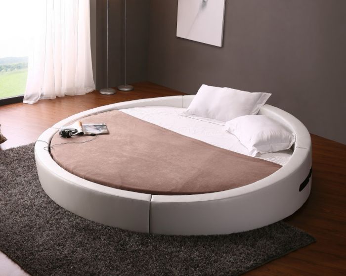 Buy Simple Round Beds Design online in Karachi Pakistan. Beds.
