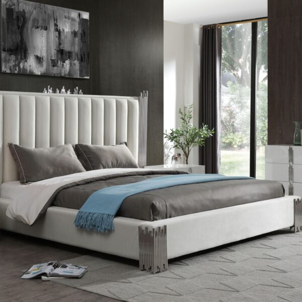 Luxury Beds Design With Cushion Work