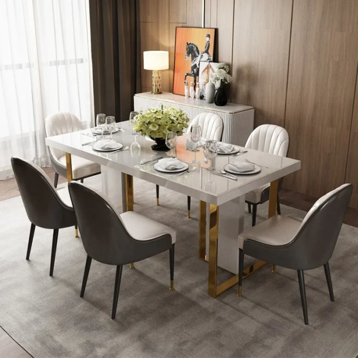 Latest Luxury Dining Table Design With Beautiful Modern Chairs.