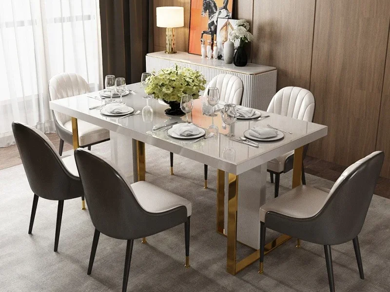 Latest Luxury Dining Table Design With Beautiful Modern Chairs.