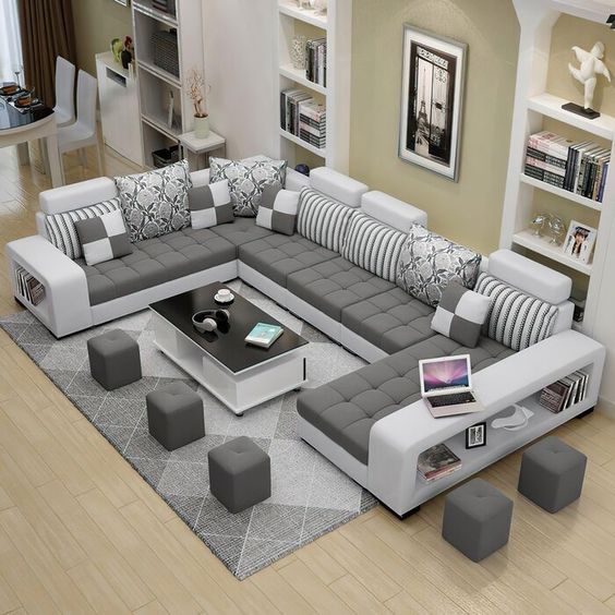 Latest Design U-shape Sofa Best Design For Room Space Utilize.