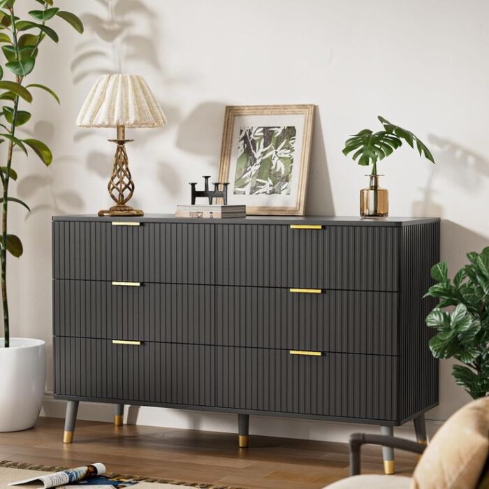 Beautiful Storage Chester Drawer With Gray Deco Color scheme.