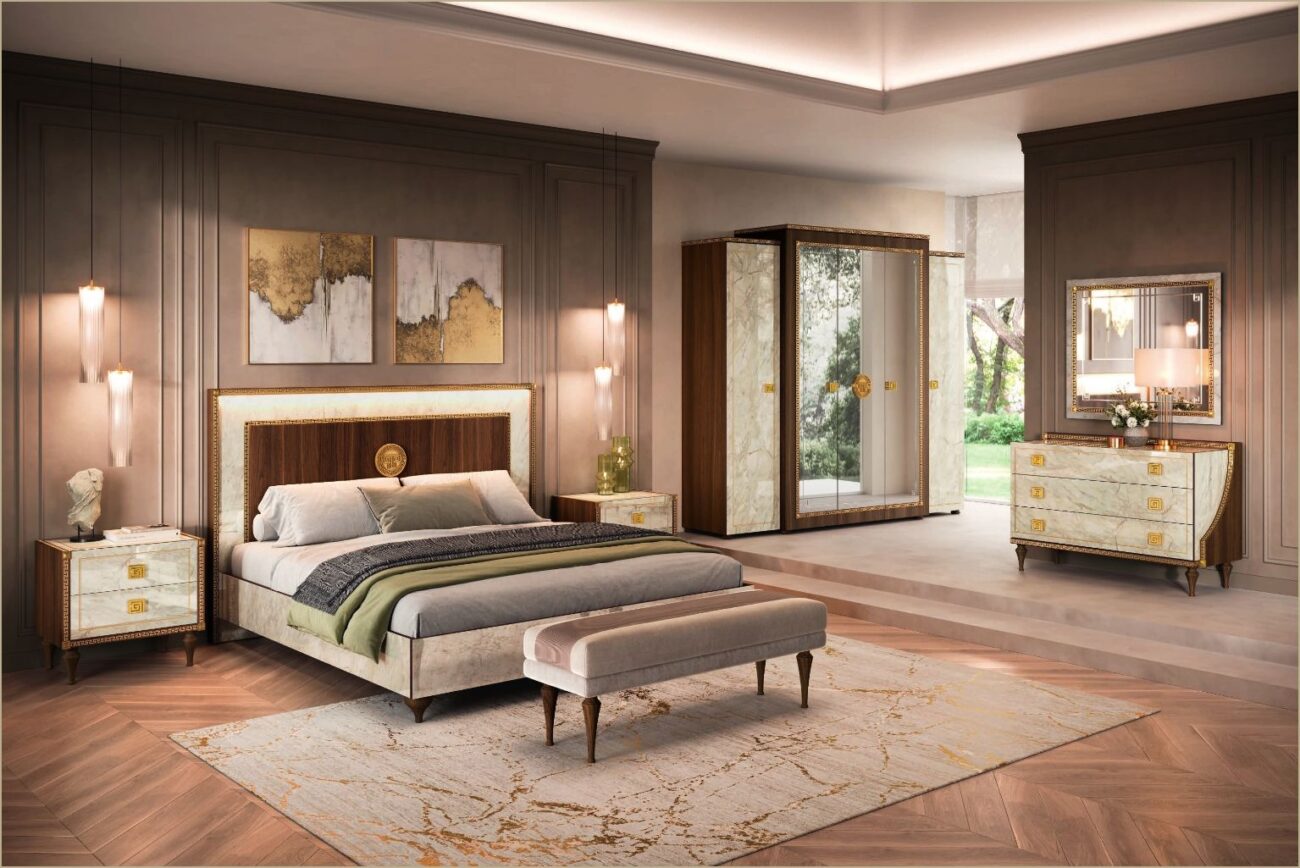 Latest Luxury Bedroom Furniture With Modern Elegant theme.