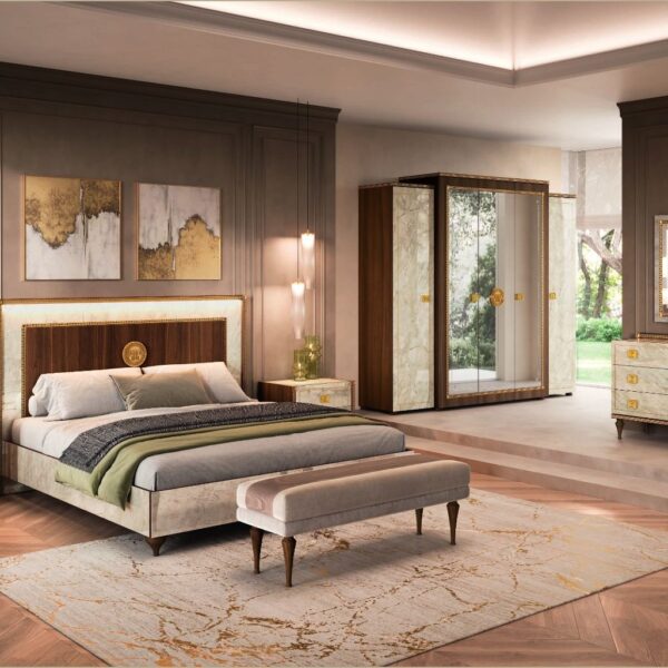 Latest Luxury Bedroom Furniture With Modern Elegant theme.