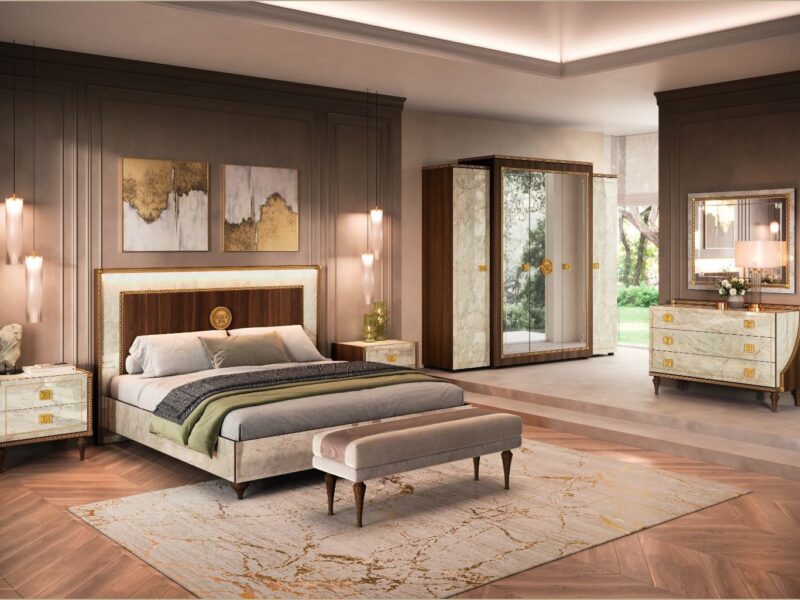 Latest Luxury Bedroom Furniture With Modern Elegant theme.
