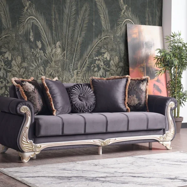 Beautiful Wooden Design Sofa Set With Classy theme & Design.