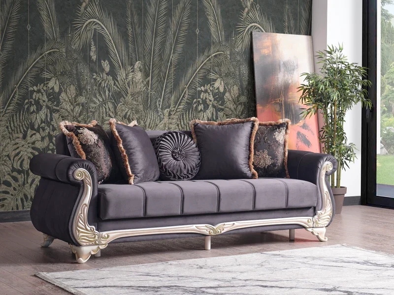 Beautiful Wooden Design Sofa Set With Classy theme & Design.