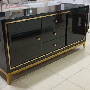 Beautiful Storage Console Table With Classy Deco Paint Work.